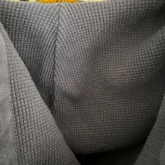 Ralph Lauren Navy Zip-Up Hoodie Small Yellow Polo Logo - Picture 7 of 7